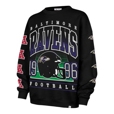 BALTIMORE RAVENS GO BIG '47 OVERSIZED CREW WOMENS