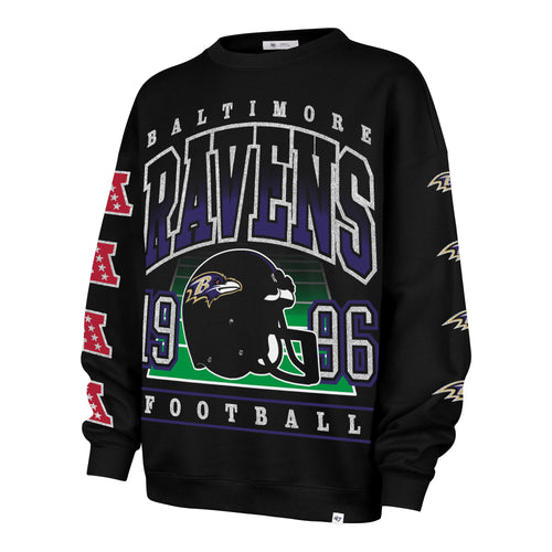 BALTIMORE RAVENS GO BIG '47 OVERSIZED CREW WOMENS