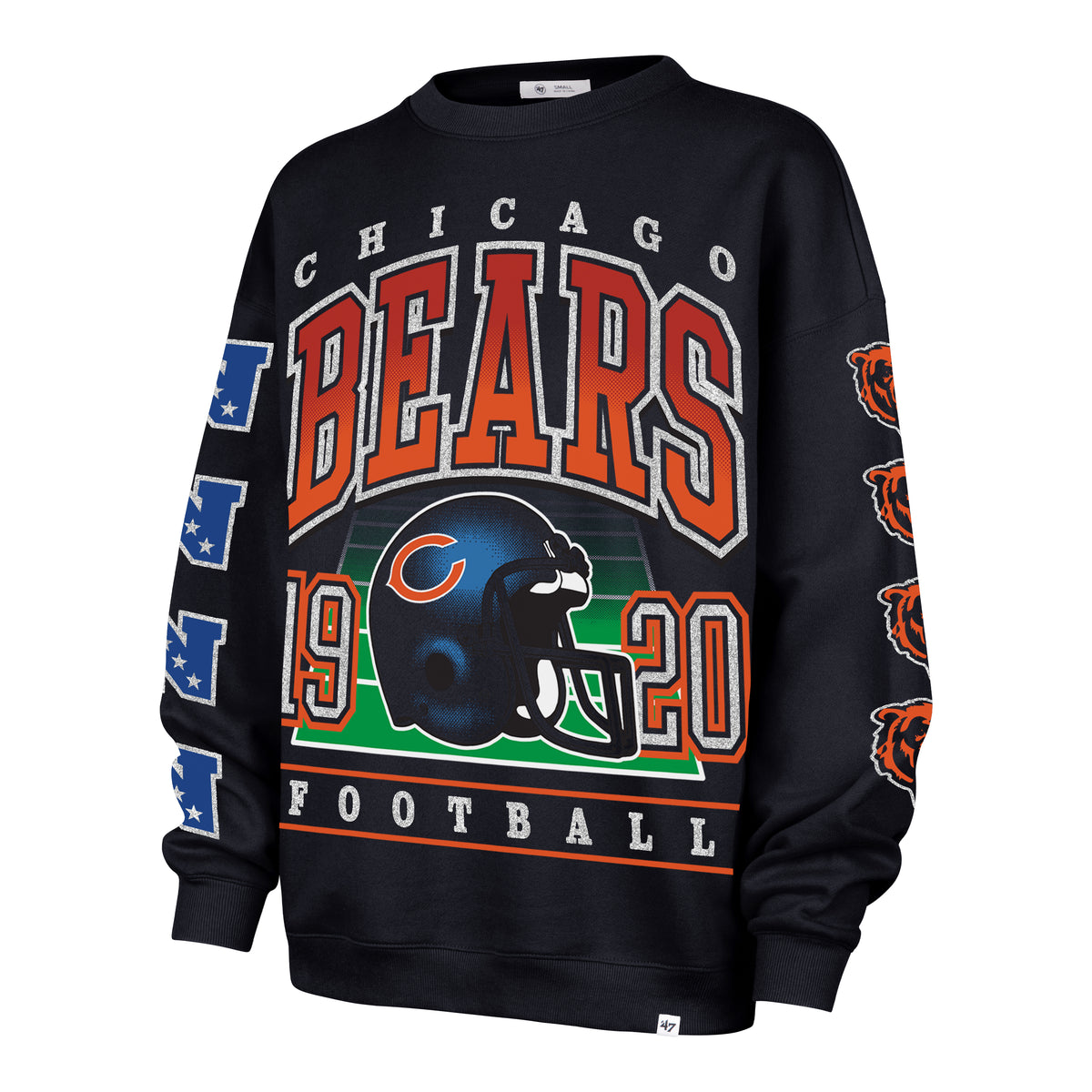 CHICAGO BEARS GO BIG '47 OVERSIZED CREW WOMENS