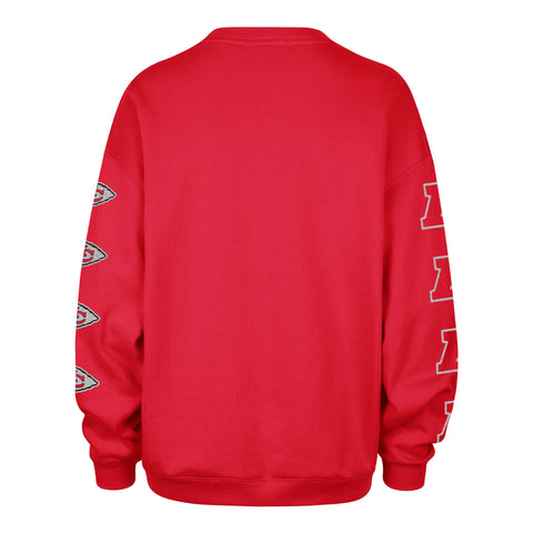 KANSAS CITY CHIEFS GO BIG '47 OVERSIZED CREW WOMENS