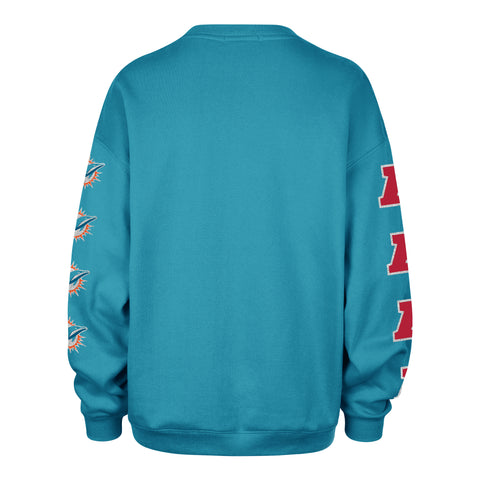 MIAMI DOLPHINS GO BIG '47 OVERSIZED CREW WOMENS