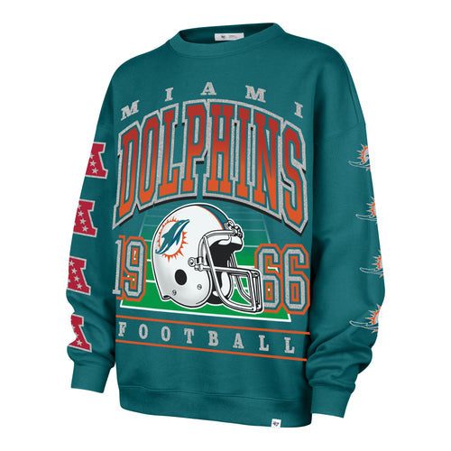 MIAMI DOLPHINS GO BIG '47 OVERSIZED CREW WOMENS