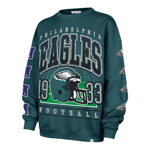 PHILADELPHIA EAGLES GO BIG '47 OVERSIZED CREW WOMENS