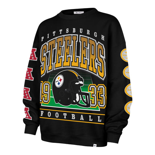PITTSBURGH STEELERS GO BIG '47 OVERSIZED CREW WOMENS