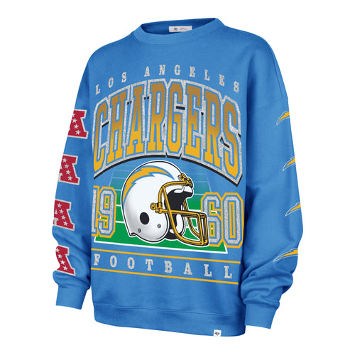 LOS ANGELES CHARGERS GO BIG '47 OVERSIZED CREW WOMENS