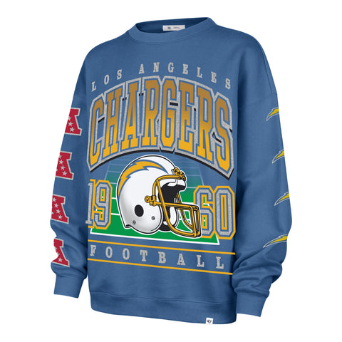 LOS ANGELES CHARGERS GO BIG '47 OVERSIZED CREW WOMENS