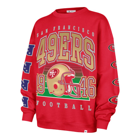 SAN FRANCISCO 49ERS GO BIG '47 OVERSIZED CREW WOMENS