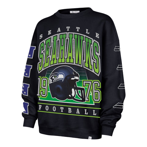 SEATTLE SEAHAWKS GO BIG '47 OVERSIZED CREW WOMENS