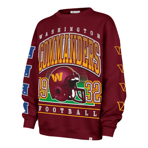 WASHINGTON COMMANDERS GO BIG '47 OVERSIZED CREW WOMENS