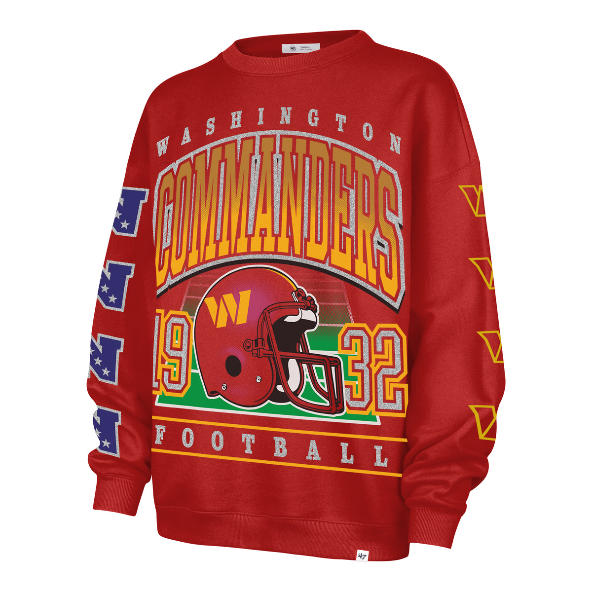 WASHINGTON COMMANDERS GO BIG '47 OVERSIZED CREW WOMENS