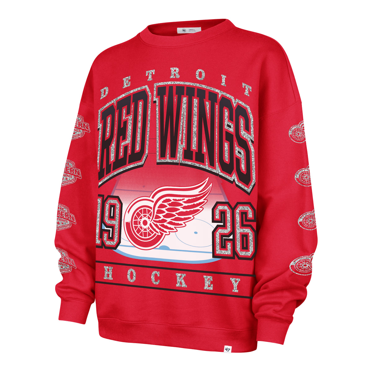 DETROIT RED WINGS GO BIG '47 OVERSIZED CREW WOMENS