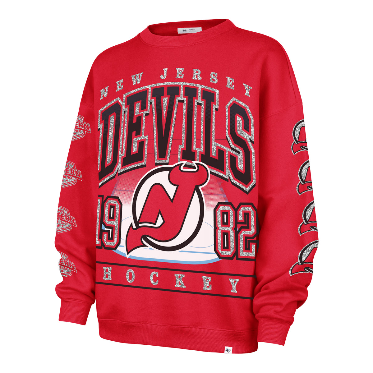 NEW JERSEY DEVILS GO BIG '47 OVERSIZED CREW WOMENS
