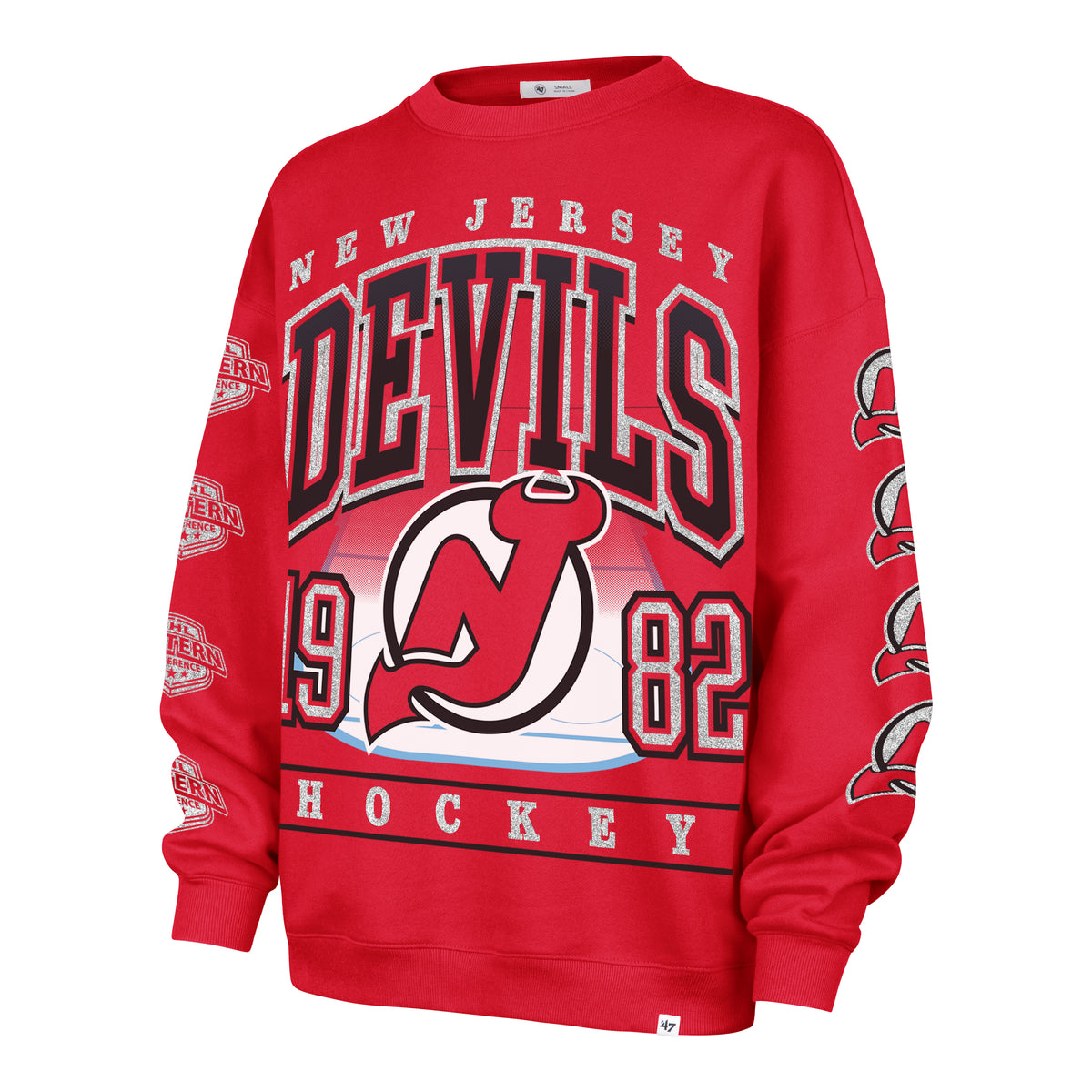 NEW JERSEY DEVILS GO BIG '47 OVERSIZED CREW WOMENS