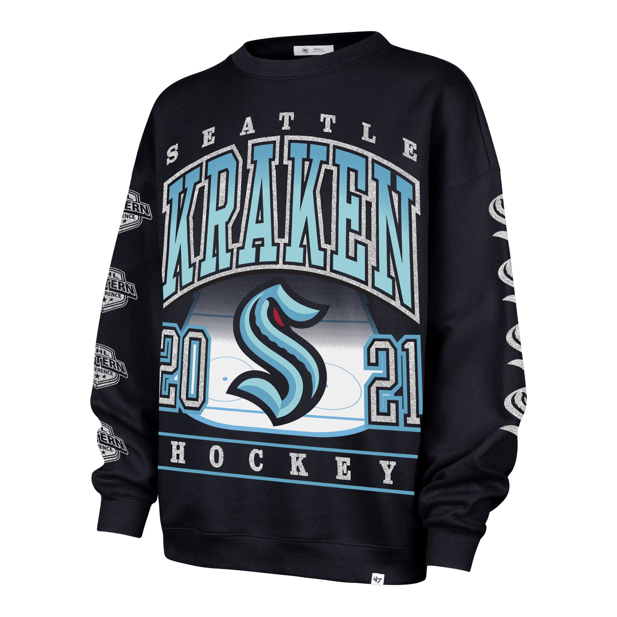 SEATTLE KRAKEN GO BIG '47 OVERSIZED CREW WOMENS