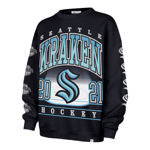 SEATTLE KRAKEN GO BIG '47 OVERSIZED CREW WOMENS