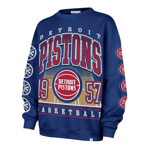 DETROIT PISTONS GO BIG '47 OVERSIZED CREW WOMENS