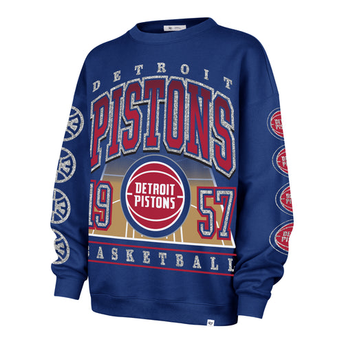DETROIT PISTONS GO BIG '47 OVERSIZED CREW WOMENS