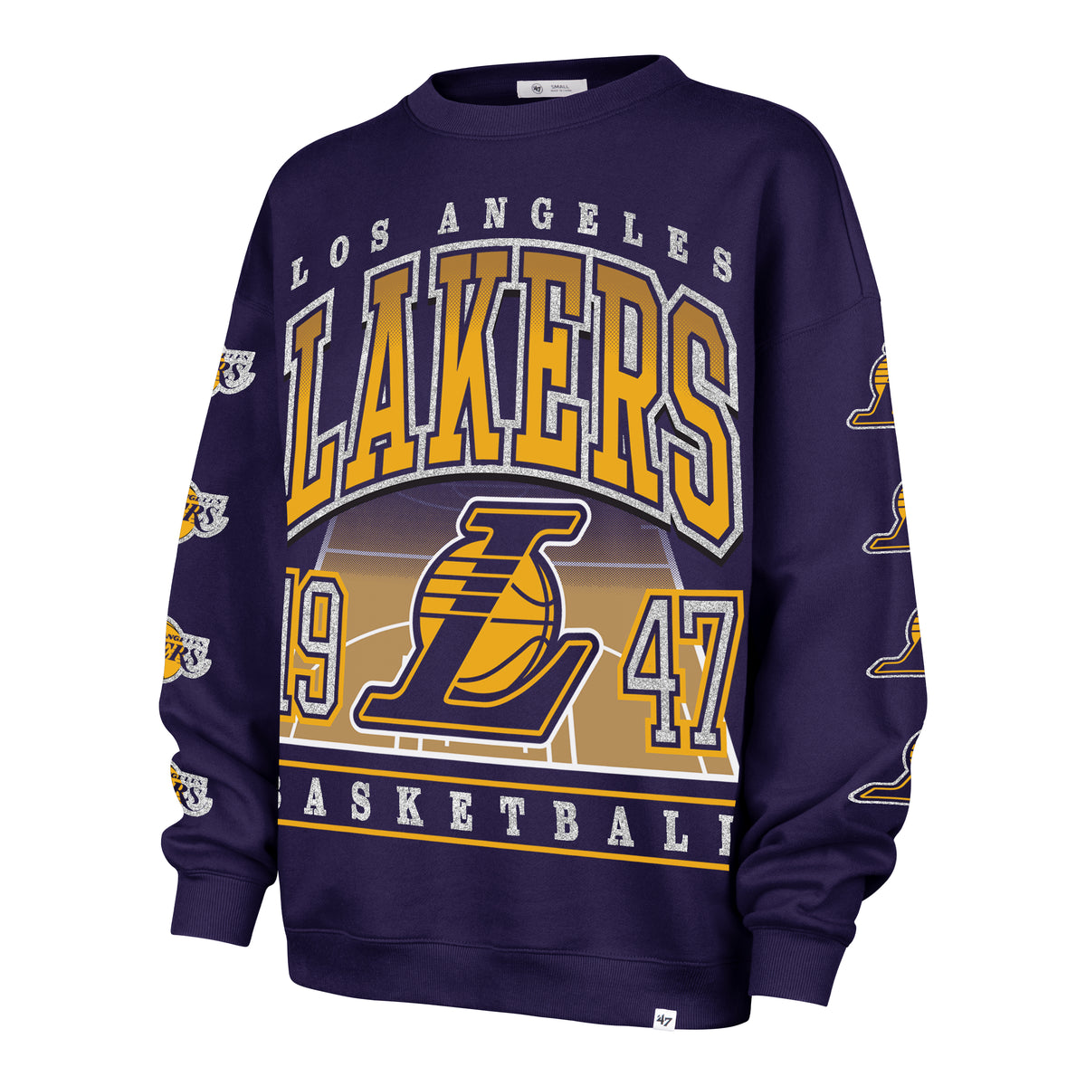 LOS ANGELES LAKERS GO BIG '47 OVERSIZED CREW WOMENS