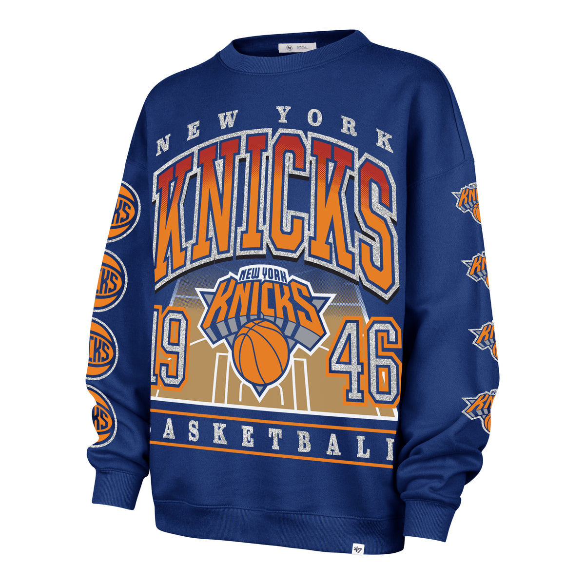 NEW YORK KNICKS GO BIG '47 OVERSIZED CREW WOMENS