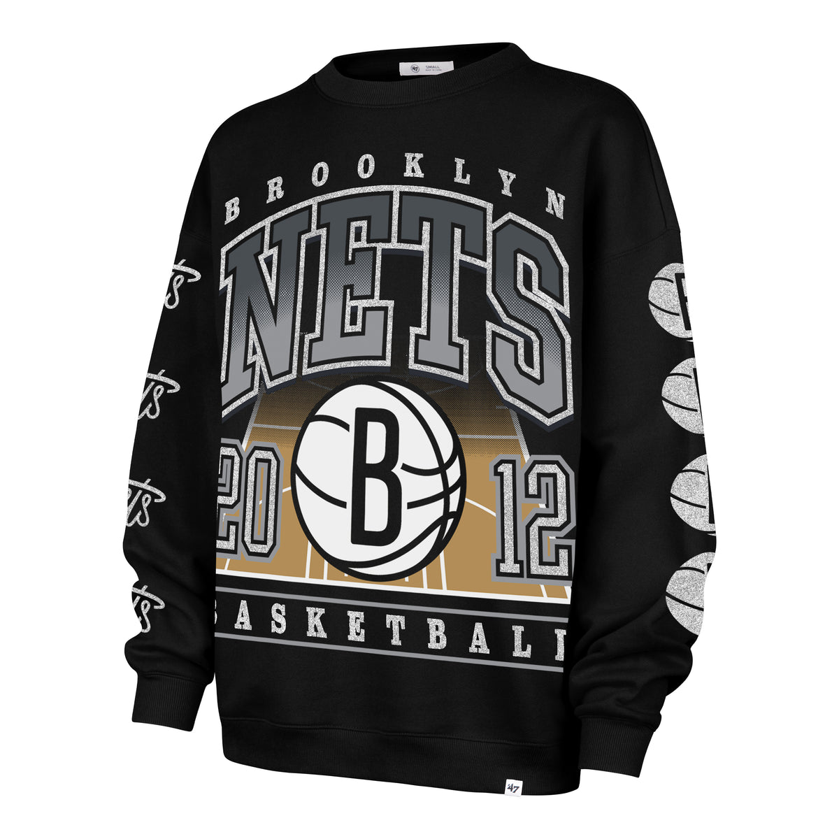 BROOKLYN NETS GO BIG '47 OVERSIZED CREW WOMENS