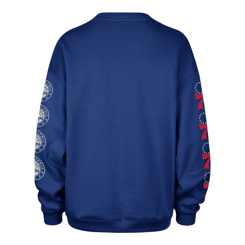 PHILADELPHIA 76ERS GO BIG OVERSIZED CREW WOMENS