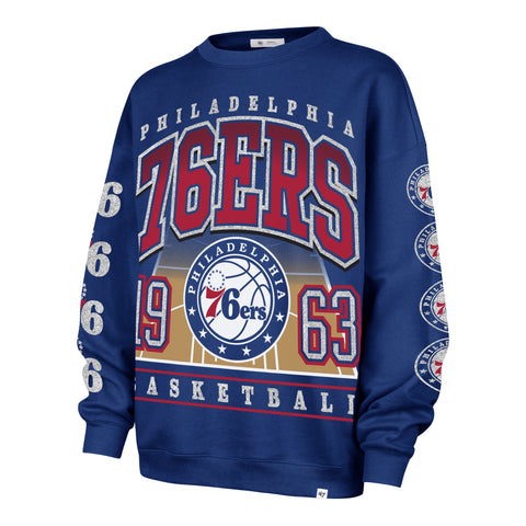 PHILADELPHIA 76ERS GO BIG OVERSIZED CREW WOMENS