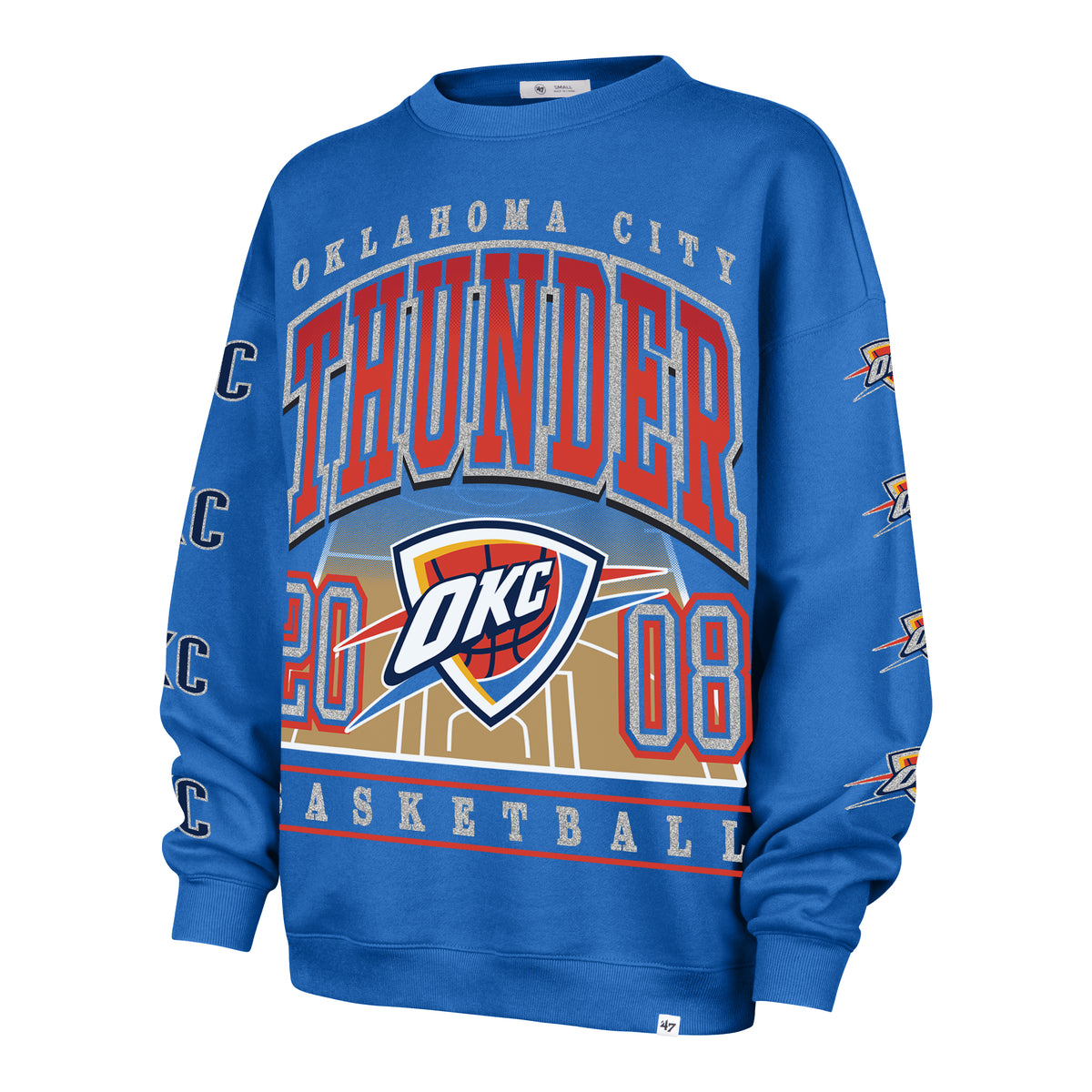 OKLAHOMA CITY THUNDER GO BIG '47 OVERSIZED CREW WOMENS