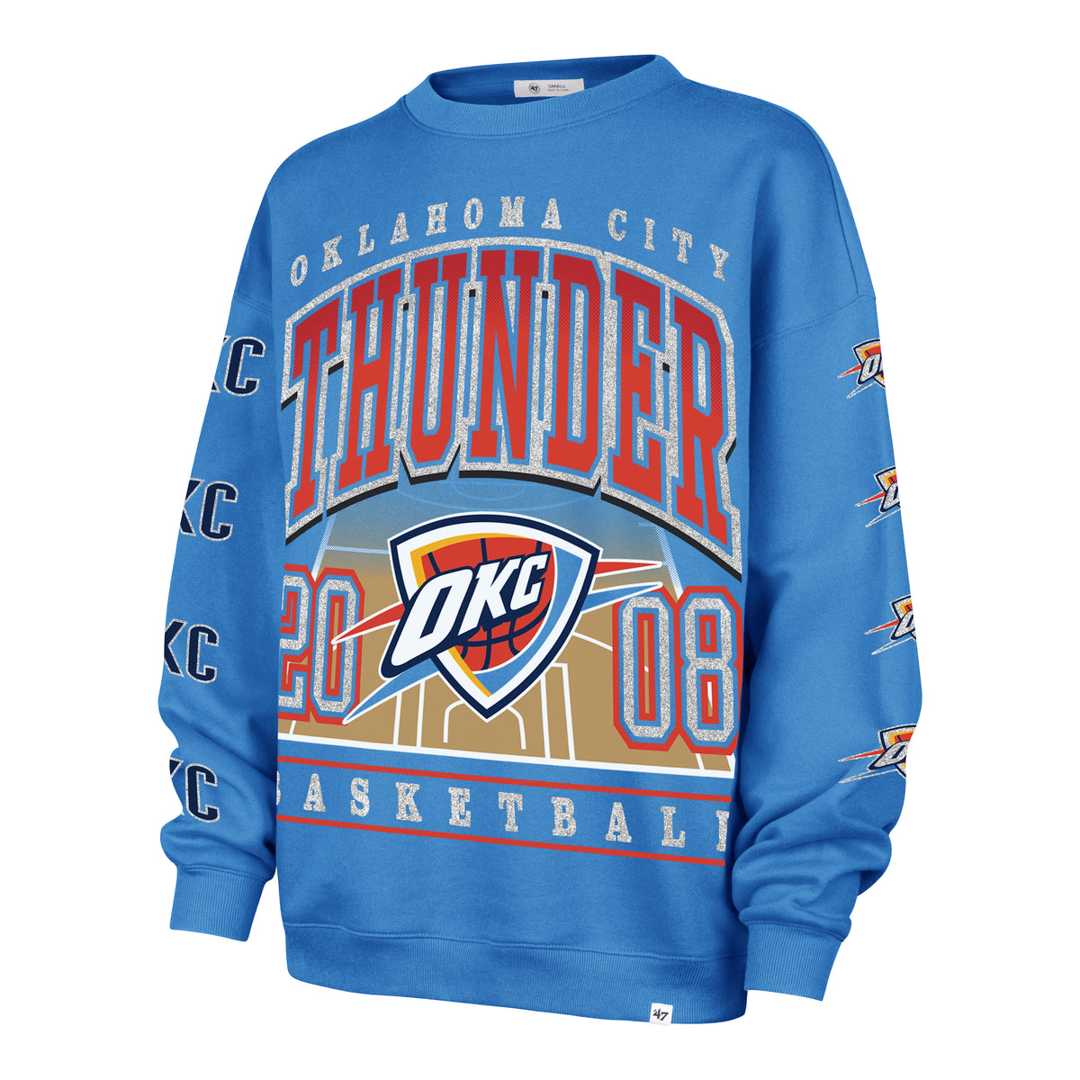 OKLAHOMA CITY THUNDER GO BIG '47 OVERSIZED CREW WOMENS