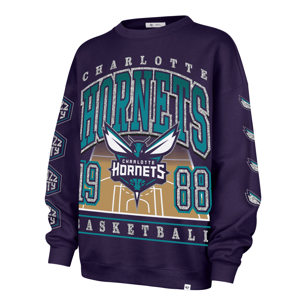 CHARLOTTE HORNETS GO BIG '47 OVERSIZED CREW WOMENS