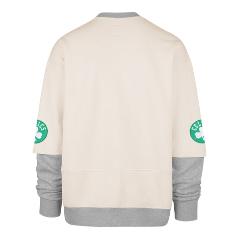 BOSTON CELTICS TRIFECTA '47 DOUBLE LAYERED SNAP CREW