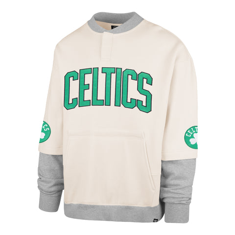 BOSTON CELTICS TRIFECTA '47 DOUBLE LAYERED SNAP CREW