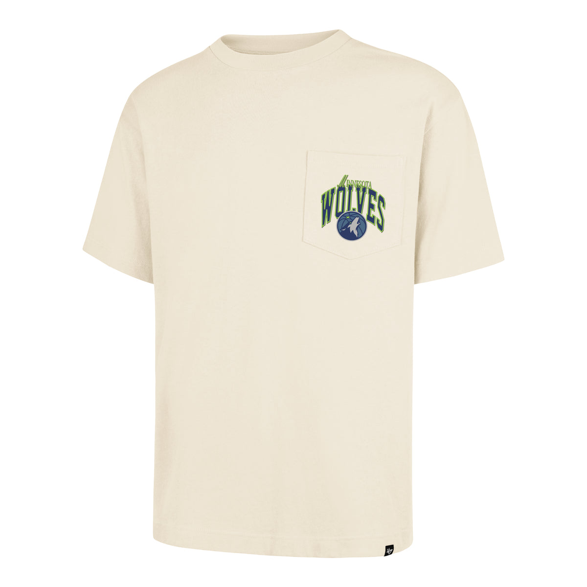 MINNESOTA TIMBERWOLVES BACK DOOR '47 FOUNDATION POCKET TEE