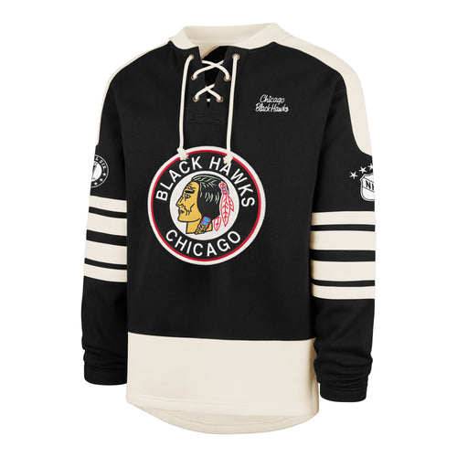CHICAGO BLACKHAWKS VINTAGE SWEEP CHECK '47 ETERNAL LACER