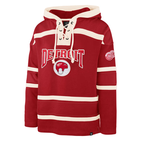 DETROIT RED WINGS CHIN STRAP SUPERIOR '47 LACER HOOD