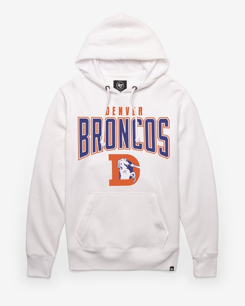 DENVER BRONCOS HISTORIC TEAM ELEMENTS ARCH '47  HEADLINE HOOD