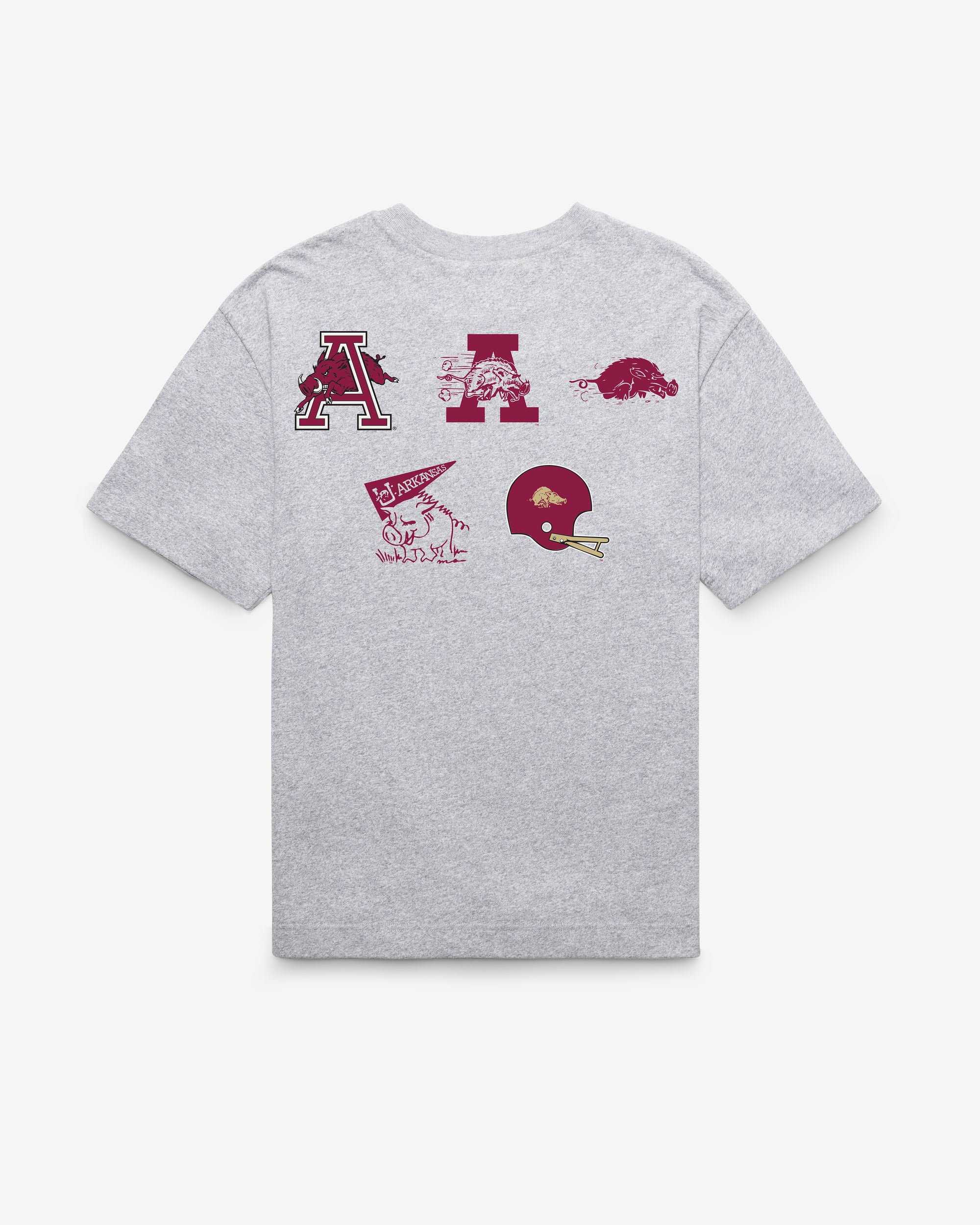 ARKANSAS RAZORBACKS VINTAGE HISTORY LOCK '47 FOUNDATION TEE