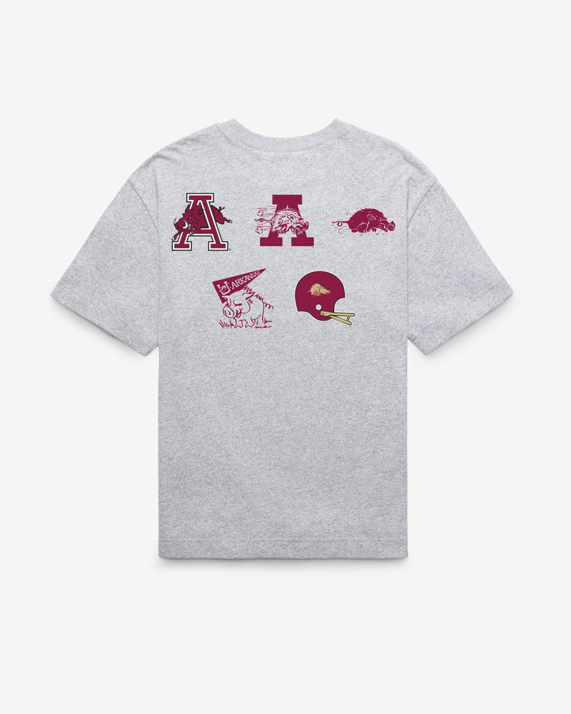 ARKANSAS RAZORBACKS VINTAGE HISTORY LOCK '47 FOUNDATION TEE