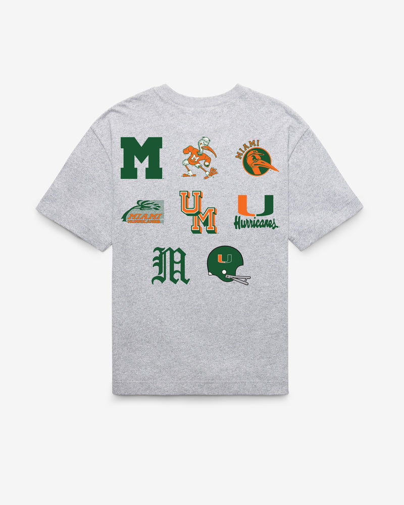 MIAMI HURRICANES VINTAGE HISTORY LOCK '47 FOUNDATION TEE