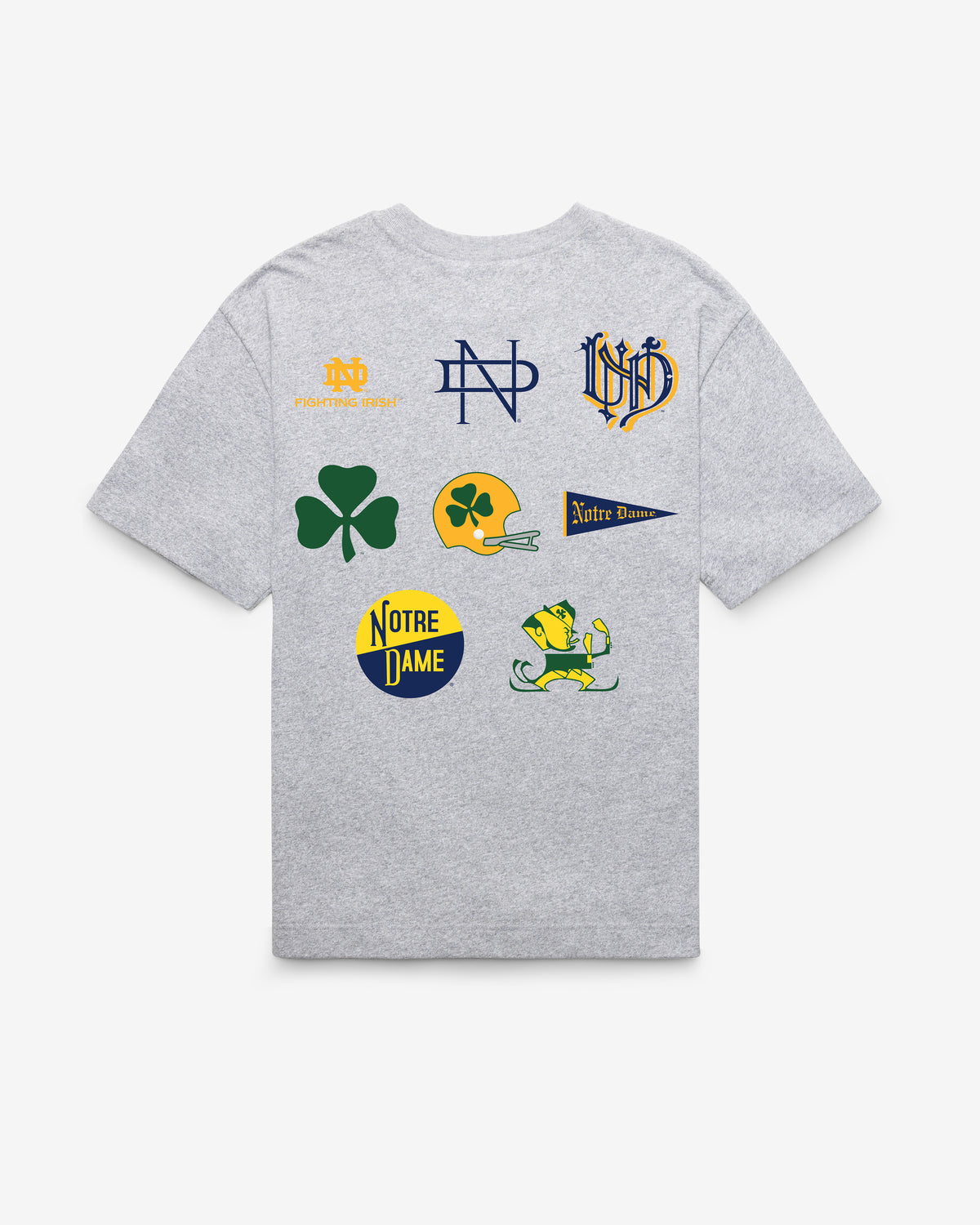 NOTRE DAME FIGHTING IRISH VINTAGE HISTORY LOCK '47 FOUNDATION TEE