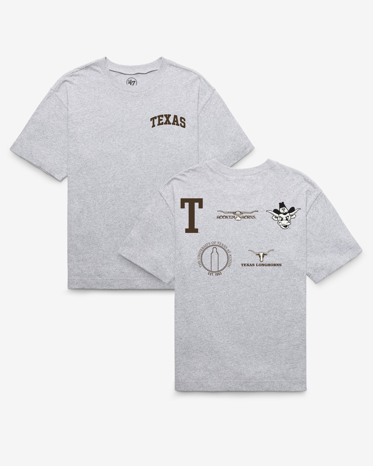 TEXAS LONGHORNS VINTAGE HISTORY LOCK '47 FOUNDATION TEE