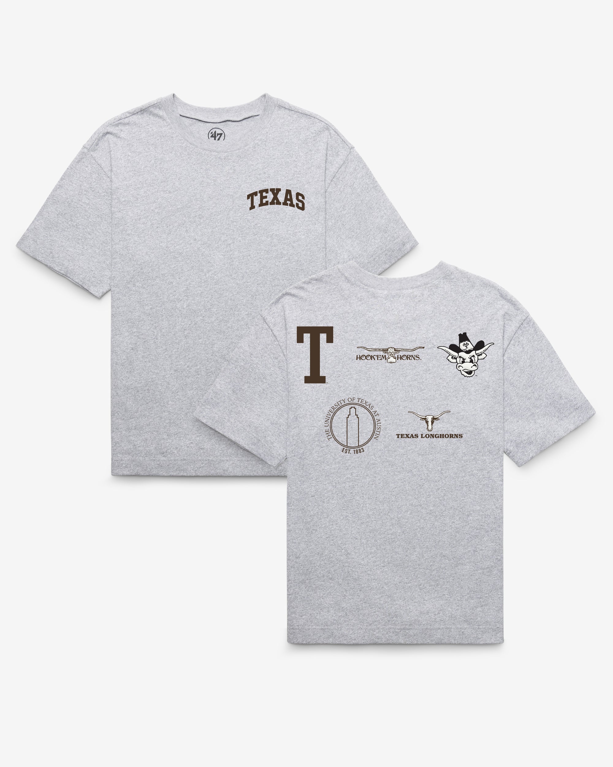 TEXAS LONGHORNS VINTAGE HISTORY LOCK '47 FOUNDATION TEE