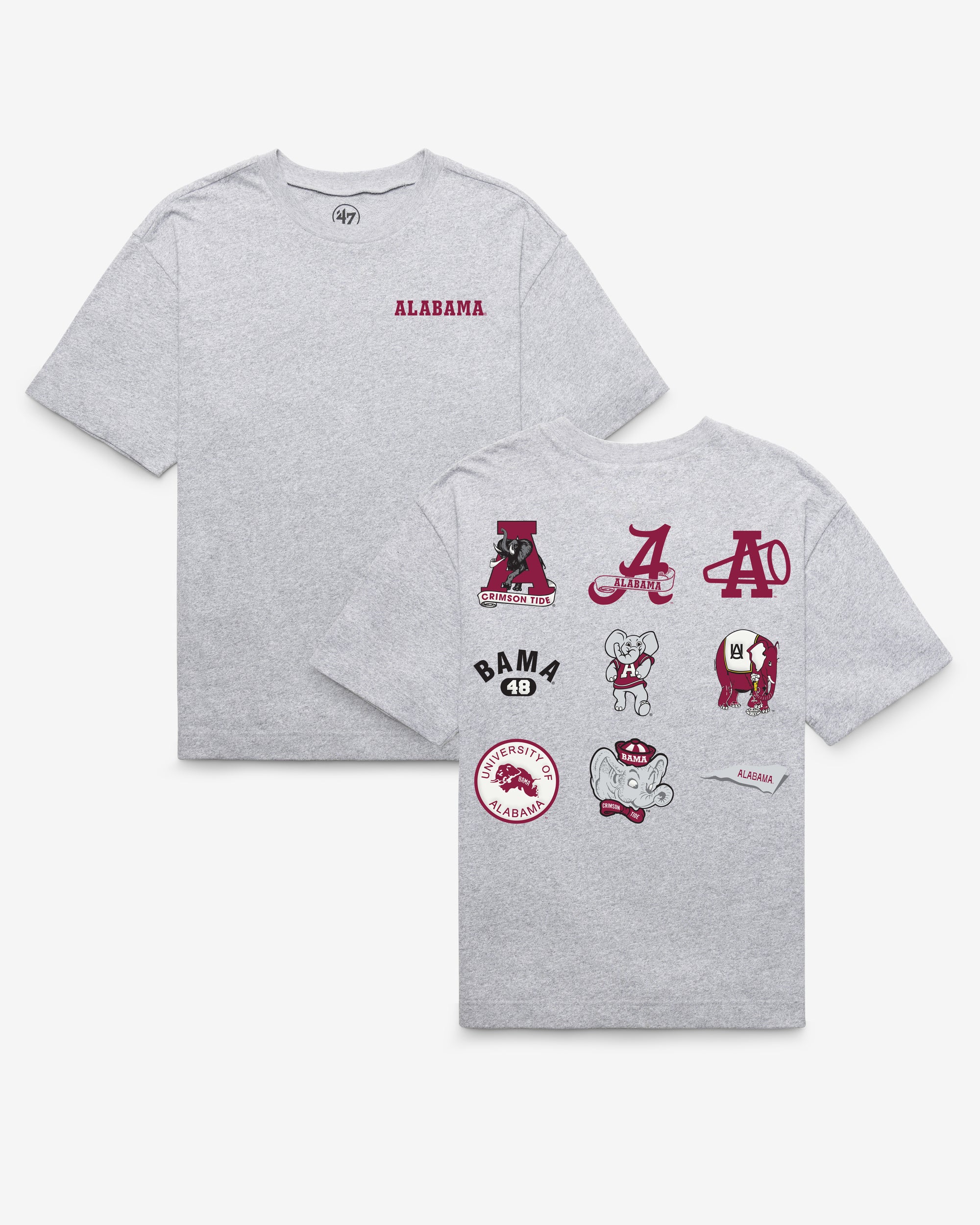 ALABAMA CRIMSON TIDE VINTAGE HISTORY LOCK '47 FOUNDATION TEE