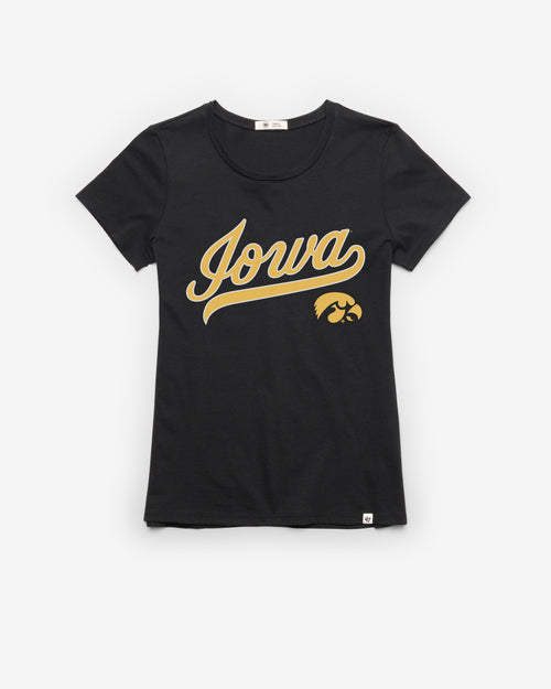 IOWA HAWKEYES TAIL SWEEP '47 FRANKIE TEE WOMENS