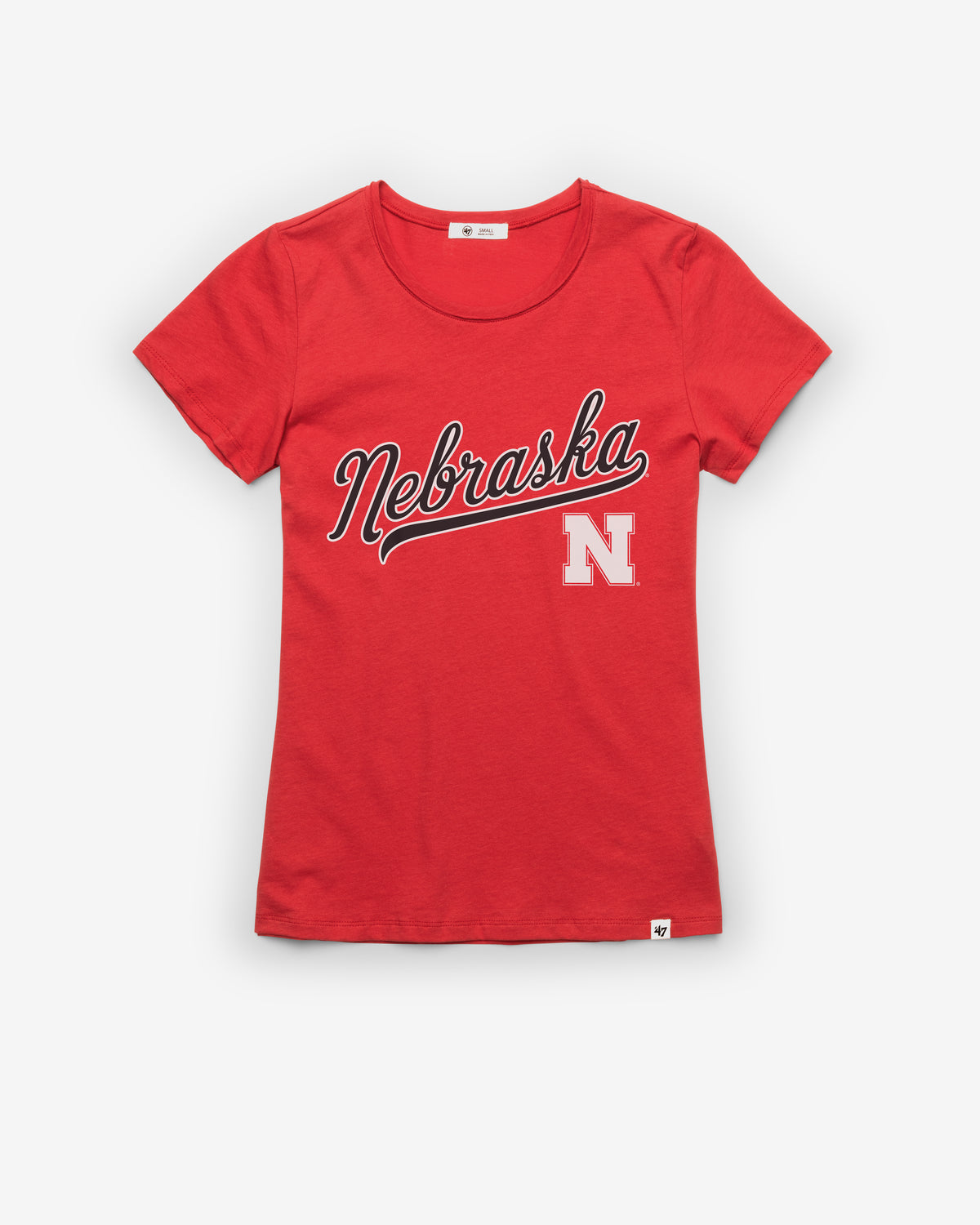 NEBRASKA CORNHUSKERS TAIL SWEEP '47 FRANKIE TEE WOMENS
