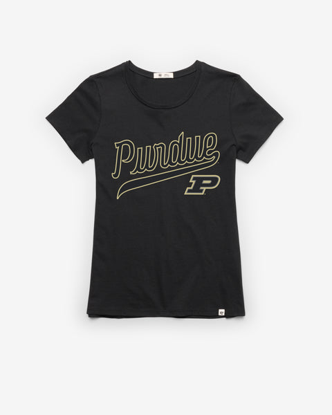 PURDUE BOILERMAKERS VINTAGE TAIL SWEEP '47 FRANKIE TEE WOMENS
