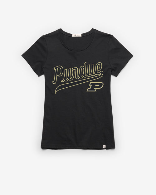 PURDUE BOILERMAKERS VINTAGE TAIL SWEEP '47 FRANKIE TEE WOMENS