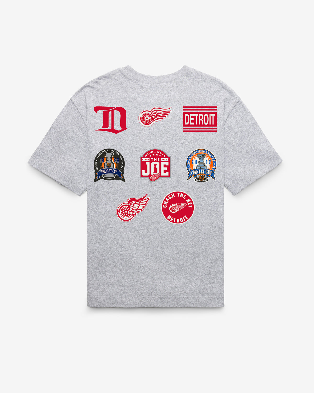 DETROIT RED WINGS VINTAGE HISTORY '47 LOCK FOUNDATION TEE