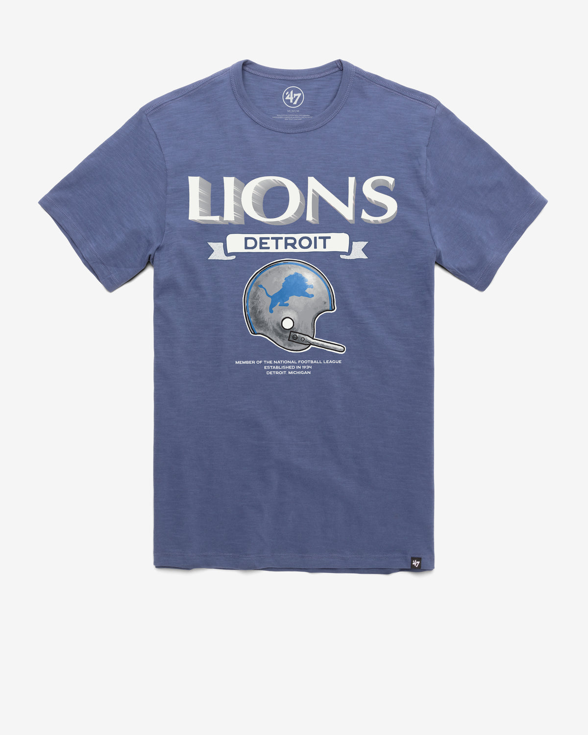 DETROIT LIONS HISTORIC LONG HAUL '47 SCRUM TEE