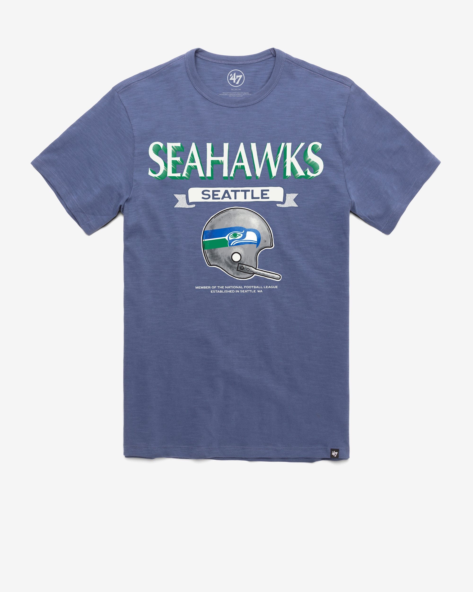 SEATTLE SEAHAWKS HISTORIC LONG HAUL '47 SCRUM TEE