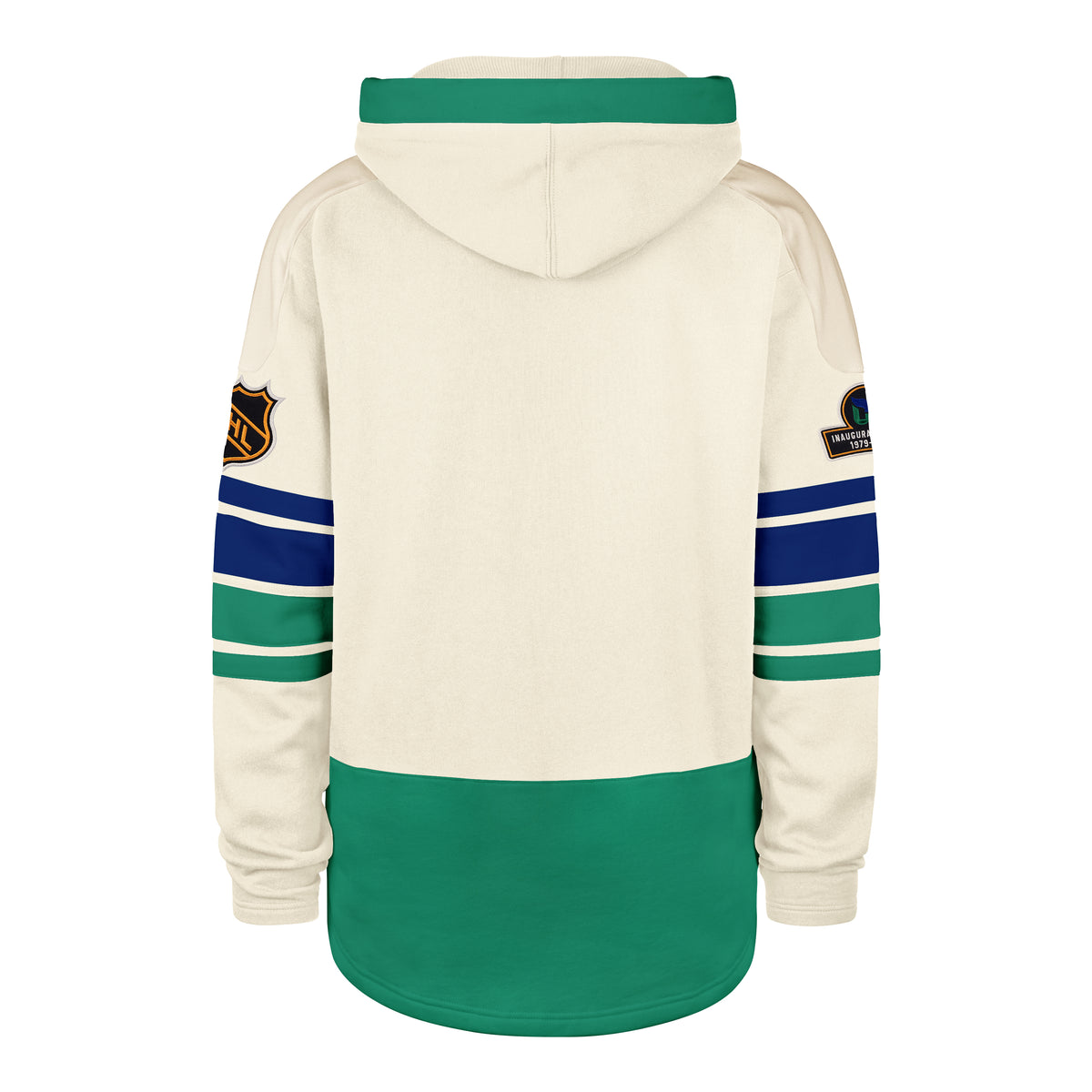 OLD TIME HOCKEY HARTFORD WHALERS VINTAGE PUCK DROP DUAL '47 HERITAGE LACER